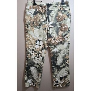 Luisa Cerano Womens Leggings/ Pants Size  US 10 GB 14 F 42 Foilage Stretch